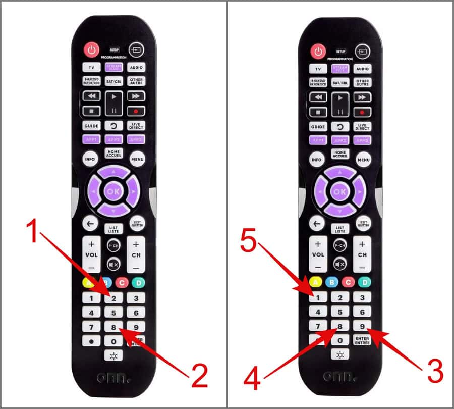 Reset Onn Universal Remote