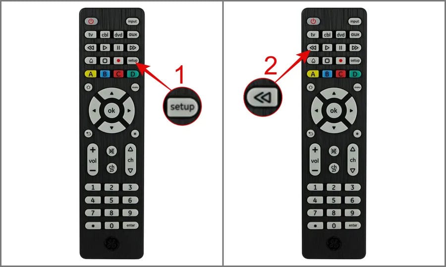 Reset Specific GE Universal Remotes