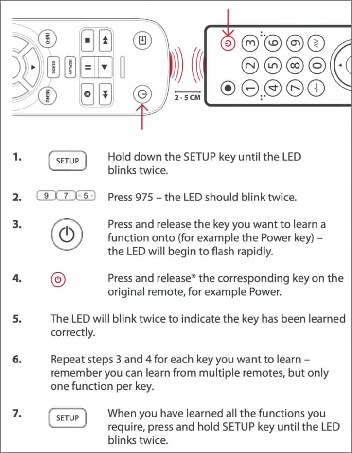 Program One for All Universal Remote Using Your Original TV Remote